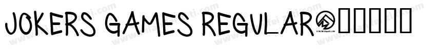 Jokers Games Regular字体转换